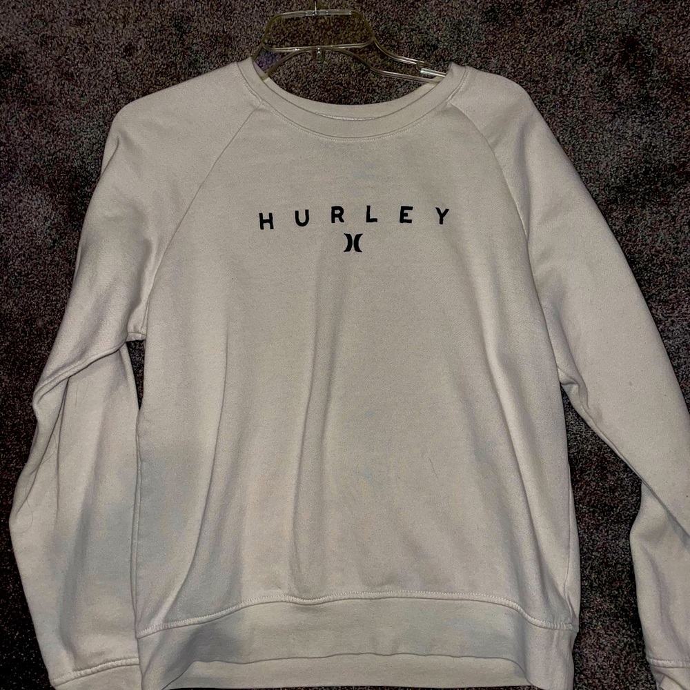 Women’s white Hurley crew neck